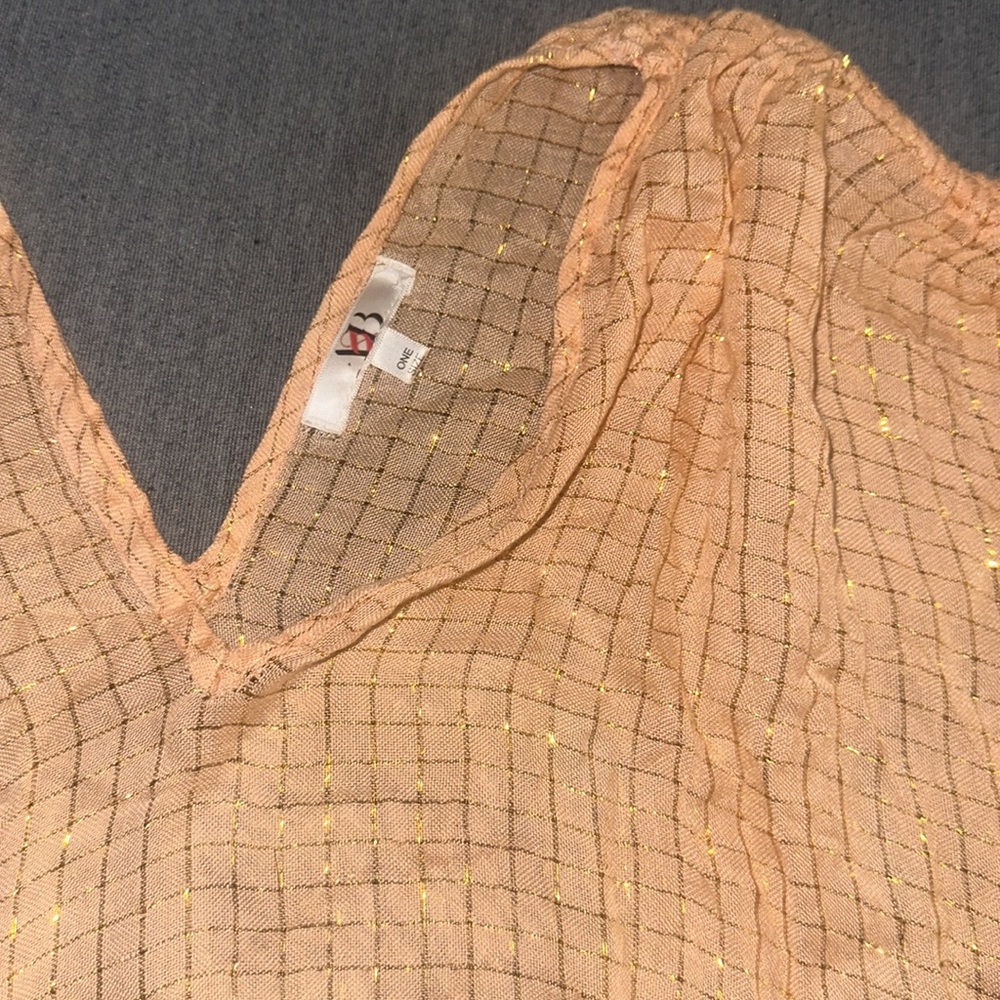 Peach one size fits all bathing suit cover up - Picture 3 of 7